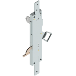 Serrure 3 points crochet décalé acier électrozingué épaisseur 13 mm