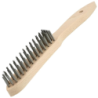 Brosse à main droite en fil d'acier 0,35 mm - Osborn - Longueur 295 mm - Corps en bois