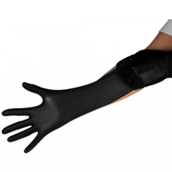 Gants jetables nitrile noir Black Mamba