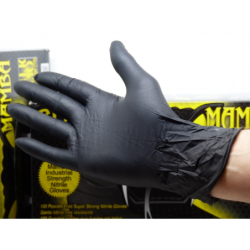 Gants jetables nitrile noir Black Mamba