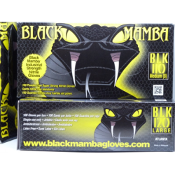 Gants jetables nitrile noir Black Mamba