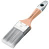 Pinceau brosse plate extra épaisse Aquasilver pour peinture acrylique Virole Inox Manche verni