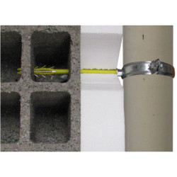 Patte à vis longue pour eau pluviale M7x200 mm boite de 25 piéces