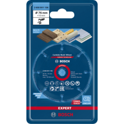Disque à tronçonner Expert Carbide Multi Wheel Bosch épaisseur 1mm 76mm 10mm
