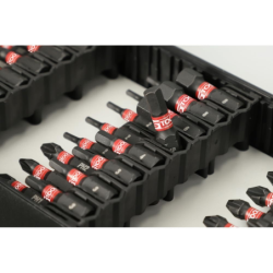 Coffret d'embouts de vissage à chocs 1/4'', 76 pièces