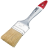 Pinceau brosse plate fibres synthétiques Virole acier nickelé Manche polypropylène