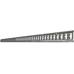Rail d'arrimage hauteur 129 mm longueur 3 mètres