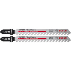 Lame de scie sauteuse Expert Bosch T141HM pour panneaux fibrociment Lot de 2