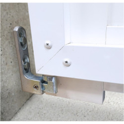Pivot de portail à cheviller pour portail PVC gond diamétre 12 sachet de 2 piéces zingué blanc