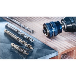 Foret de centrage Plus HSS-G Bosch bois et métal diamètre 7.15 mm longueur 105 mm