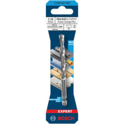 Foret de centrage Plus HSS-G Bosch bois et métal diamètre 7.15 mm longueur 105 mm