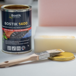 Colle contact liquide néoprène Bostik 1400 avec durcisseur incorporé