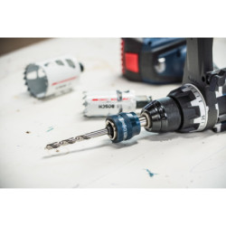 Adaptateur Power Change Plus Bosch 6 pans 1/4 avec foret de centrage HSS-Co
