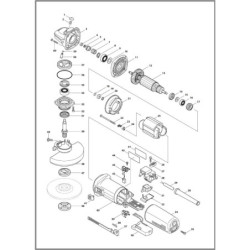 Ressort pour meuleuse Makita 9565R