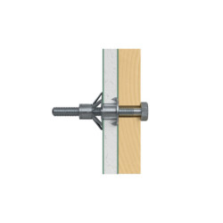 Cheville métallique pour corps creux HM-STH Fischer avec vis tête H 8x55mm Boîte de 10