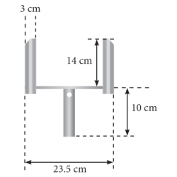 Fourche double entrée pour étai Galva