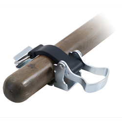 Support porte outils à sangle Ø28 à 50 mm acier zingué sangle caoutchouc