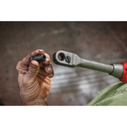 Clé à cliquet traversante M12 FPTR-0 Carton, sans batterie, ni chargeur