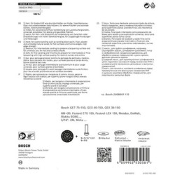 Plateau de ponçage BOSCH Expert Multihole Universal Ø 150 mm - Dur