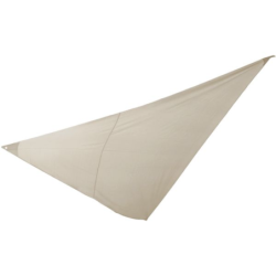 Voile d'ombrage triangulaire 4 x 4 x 4 m couleur beige