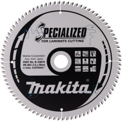Lame de scie circulaire Specialized Makita spécial stratifié 260 x 30 mm 84 dents