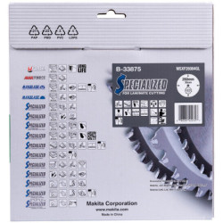 Lame de scie circulaire Specialized Makita spécial stratifié 260 x 30 mm 84 dents