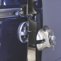 Antivol camionette tout type de porte - zamack fintion nickelé vis fournis