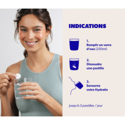 Pastilles électrolytes d'hydratation tube de 20