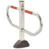 Barrière de parking à pied central avec arceaux hauteur 60cm