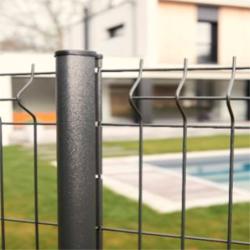 Poteau Axor à sceller pour RAL 7016 gris anthracite hauteur 2.50 m