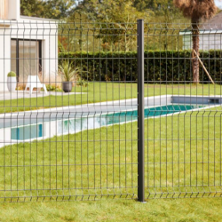 Poteau Axor à sceller pour RAL 7016 gris anthracite hauteur 2.50 m