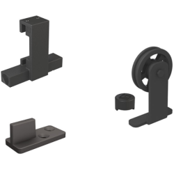 Système coulissant droit sur fer plat ROCDESIGN