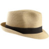 Chapeau Panama K-Up bande noire amovible
