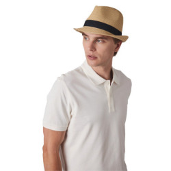 Chapeau Panama K-Up bande noire amovible