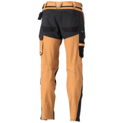 Pantalon de travail avec poches genouillères MASCOT Brun/Noir