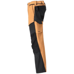 Pantalon de travail avec poches genouillères MASCOT Brun/Noir