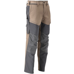 Pantalon de travail avec poches genouillères MASCOT Brun/Gris
