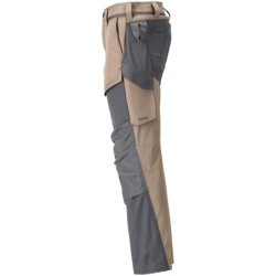 Pantalon de travail avec poches genouillères MASCOT Brun/Gris