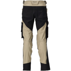 Pantalon de travail avec poches genouillères MASCOT Noir/Sable