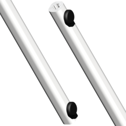 Tringle pour crémone pompier 11,7 x 11,7 mm Dualis blanc
