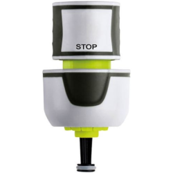 Raccord stop universel pour tuyau arrosage 12,5 à 19 mm - Fitt - Plastique bi-matière
