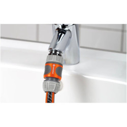 Adaptateur brise-jet pour raccord robinet intérieur - Filetage mâle M24x1 et 20/27 - Gardena