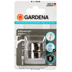 Adaptateur brise-jet pour raccord robinet intérieur - Filetage mâle M24x1 et 20/27 - Gardena