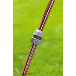 Raccord réparateur tuyau arrosage - Gardena - Ø 13 mm et 15 mm - Manchon à visser sans outil