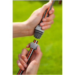 Raccord réparateur tuyau arrosage - Gardena - Ø 13 mm et 15 mm - Manchon à visser sans outil