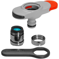 Adaptateur raccord arrosage robinet intérieur cuisine salle de bain - F mâle et femelle - Gardena