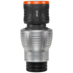 Raccord rapide avec fonction aquastop Premium - Gardena - Pour tuyau arrosage Ø 19 mm