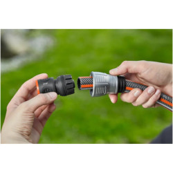 Raccord rapide avec fonction aquastop Premium - Gardena - Pour tuyau arrosage Ø 19 mm