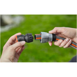 Raccord rapide avec fonction aquastop Premium - Gardena - Pour tuyau arrosage Ø 19 mm