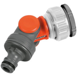 Nez de robinet coudé et articulé - Raccord anti-torsion tuyau - Filetage 20/27 ou 26/34 - Gardena